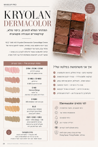 פלטת ההצללות והקורקטורים שלי ב-Kryolan Dermacolor