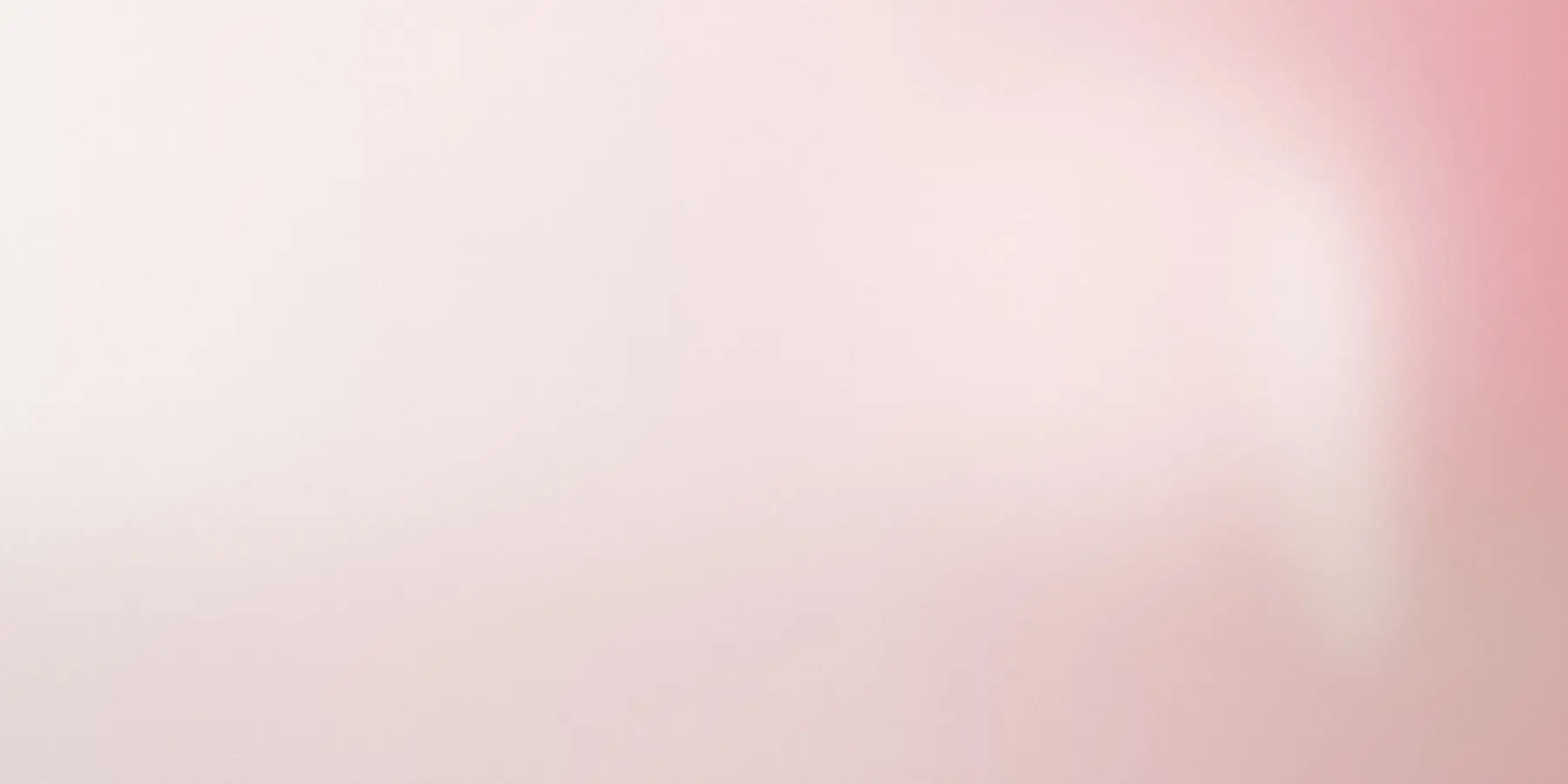 Abstract editorial hero in melon pink with a cool green accent, LOREN STANDARD brand profile backdrop