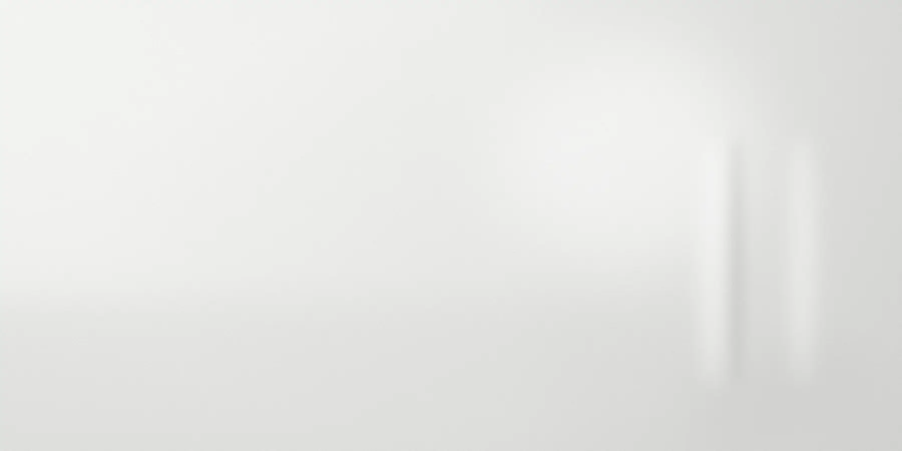 Abstract editorial hero in laboratory white and grey, LOREN STANDARD brand profile backdrop